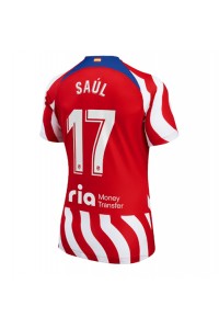 Atletico Madrid Saul Niguez #17 Fotballdrakt Hjemme Klær Dame 2022-23 Korte ermer